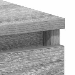 Berkfield Home Elegant Desk Grey Sonoma 90x45x76 cm Engineered Wood - Size: 90 x 45 x 76 cm - thumbnail 9