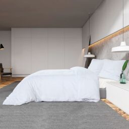 Berkfield Home Duvet Cover Set White 220x240 cm Light-weight Microfiber - thumbnail 4