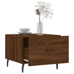 Berkfield Home Decorative Coffee Tables 2 pcs Brown Oak 50x50x40 cm Engineered Wood - Size: 50 x 50 x 40 cm - thumbnail 4
