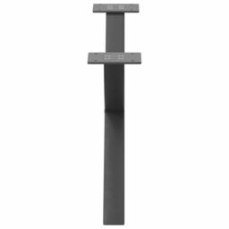Berkfield Home Coffee Table Legs X-Shaped 2 pcs Anthracite 70x(30-31) cm Steel in Black - thumbnail 6