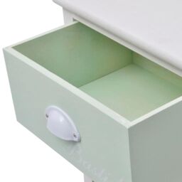 Berkfield Home French Storage Cabinet 5 Drawers Wood in White - thumbnail 5