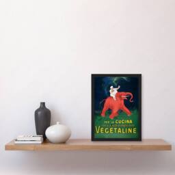 Artery8 Leonetto Cappiello Framed Wall Art Vegetaline Vintage Italian Advert - Size: A4 - thumbnail 2