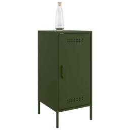 Berkfield Home Sideboards 2 pcs Olive Green 36x39x79 cm Steel - Size: 36 x 39 x 79 cm - thumbnail 4