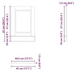 Berkfield Home Decorative Dishwasher Panel Porto High Gloss White 45x1, 5x67 cm E - thumbnail 8