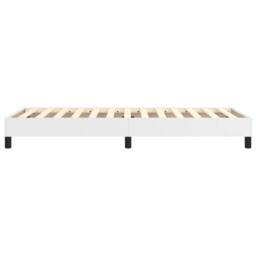 Berkfield Home Durable Box Spring Bed Frame White 90x190 cm Single Faux Leather - thumbnail 6