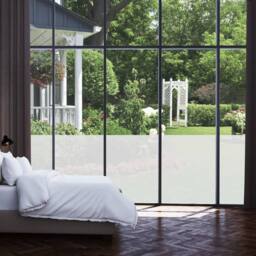 Berkfield Home Pure Frosted Privacy Window Film Milk Glass Adhesive 0.9x50 m in White - thumbnail 6