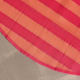 OHS Stripes Print Round Outdoor Garden Rug Waterproof Area Floor Mat - Size: 170 cm diameter - thumbnail 2