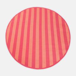 OHS Stripes Print Round Outdoor Garden Rug Waterproof Area Floor Mat - Size: 170 cm diameter - thumbnail 3