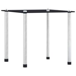 Berkfield Home Nesting Tables 3 pcs Black Tempered Glass - thumbnail 3