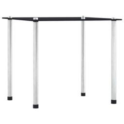 Berkfield Home Nesting Tables 3 pcs Black Tempered Glass - thumbnail 4