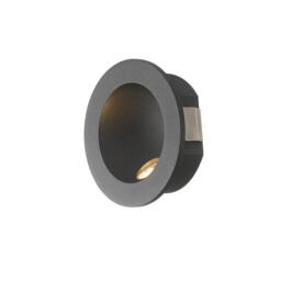 Netlighting ONYX Outdoor LED Recessed Wall Light Black IP54 144lm 4000K 9x4cm - Size: 9x4 cm - thumbnail 1
