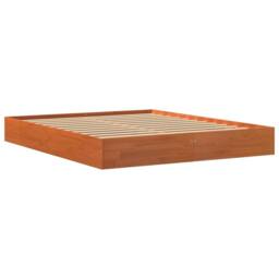 Berkfield Home Bed Frame without Mattress Wax Brown 160x200 cm Solid Wood Pine - thumbnail 3
