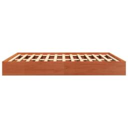 Berkfield Home Bed Frame without Mattress Wax Brown 160x200 cm Solid Wood Pine - thumbnail 5