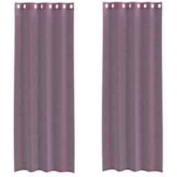 Berkfield Home Voile Curtains with Grommets 2 pcs Purple 140x300 cm