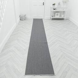 runrug Carpet Runner Rug - Indoor/Outdoor, Reversible, 2mm - 'Coastal' in Black - Size: 60 cm x 390 cm - thumbnail 5