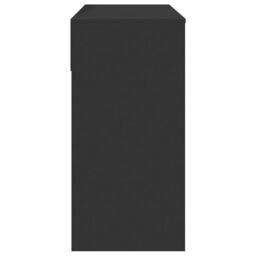 Berkfield Home Dressing Table with Mirror Black 80x39x80 cm - Size: 80 x 39 x 80 cm - thumbnail 6
