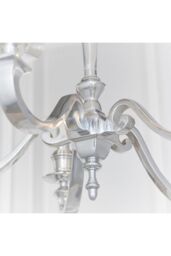 Netlighting Finsbury 5 Light Multi Arm Pendant Polished Cast Aluminium E14 in Grey - thumbnail 6