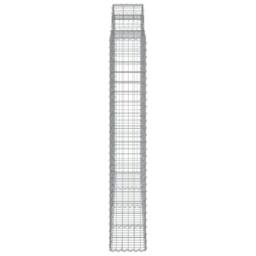 Berkfield Home Arched Gabion Basket 200x30x180/200 cm Galvanised Iron in Silver - thumbnail 4