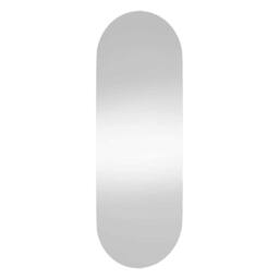 Berkfield Home Wall Mirror 15x40 cm Glass Oval in Silver
