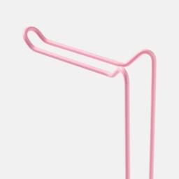 OHS Metal Freestanding Toilet Roll Holder Organiser Tissue Paper Storage in Pink - thumbnail 5