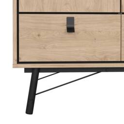Wyld Haus Juno Wardrobe 3 Doors 3 Drawers Natural Oak - thumbnail 8