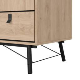 Wyld Haus Juno Wardrobe 3 Doors 3 Drawers Natural Oak - thumbnail 9