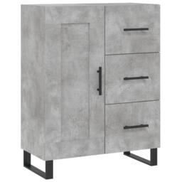 Berkfield Home Sideboard Concrete Grey 69.5x34x90 cm Engineered Wood - thumbnail 3