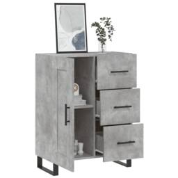 Berkfield Home Sideboard Concrete Grey 69.5x34x90 cm Engineered Wood - thumbnail 4