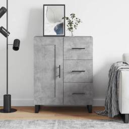 Berkfield Home Sideboard Concrete Grey 69.5x34x90 cm Engineered Wood - thumbnail 2