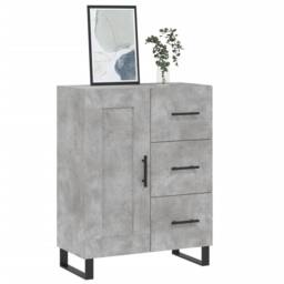 Berkfield Home Sideboard Concrete Grey 69.5x34x90 cm Engineered Wood - thumbnail 1