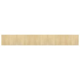 Berkfield Home Rug Rectangular Light Nature 70x500 cm Bamboo in Beige - Size: Medium - thumbnail 2