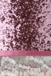 ValueLights Bonita 28cm Glitter Droplets Easy Fit Pendant Lamp Shade with Bulb in Pink - thumbnail 4
