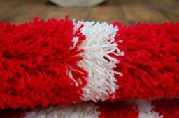 RugsX Circle Shaggy Rug in Red - Size: 120 cm diameter - thumbnail 4