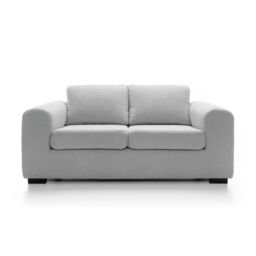 Abakus Direct Boston 3 Seater Sofa Basket Weave in Light Grey - thumbnail 2