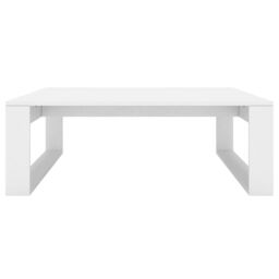 Berkfield Home Coffee Table White 100x100x35 cm Engineered Wood - Size: 100 x 100 x 35 cm - thumbnail 5