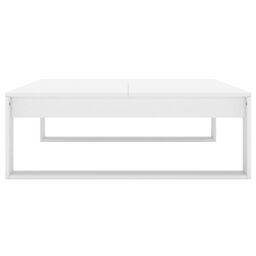 Berkfield Home Coffee Table White 100x100x35 cm Engineered Wood - Size: 100 x 100 x 35 cm - thumbnail 6