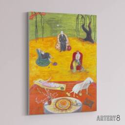 "Artery8 Florine Stettheimer Heat Canvas Wall Art Print - Size: W18"" x H24""" - thumbnail 2