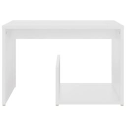 Berkfield Home Side Table White 59x36x38 cm Engineered Wood - Size: 59 x 36 x 38 cm - thumbnail 4