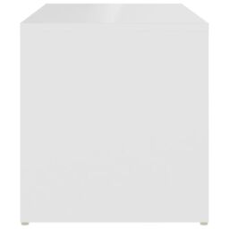 Berkfield Home Side Table White 59x36x38 cm Engineered Wood - Size: 59 x 36 x 38 cm - thumbnail 5
