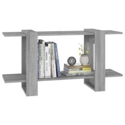 Berkfield Home Book Cabinet Grey Sonoma 100x30x51 cm Engineered Wood - Size: 100 x 30 x 51 cm - thumbnail 5