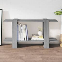 Berkfield Home Book Cabinet Grey Sonoma 100x30x51 cm Engineered Wood - Size: 100 x 30 x 51 cm - thumbnail 2