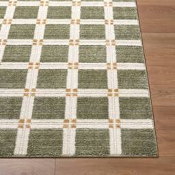 Livabliss La Luna-Modern Brown Off-White Grey Green Graphic Living Dining Rug - Size: 200 cm x 275 cm - thumbnail 4