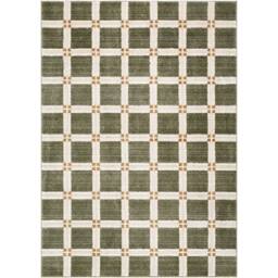 Livabliss La Luna-Modern Brown Off-White Grey Green Graphic Living Dining Rug - Size: 200 cm x 275 cm - thumbnail 2