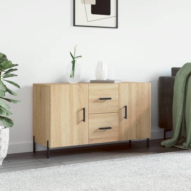 Berkfield Home Sideboard Sonoma Oak 100x36x60 cm Engineered Wood in Brown - Size: 100 x 36 x 60 cm - image 1
