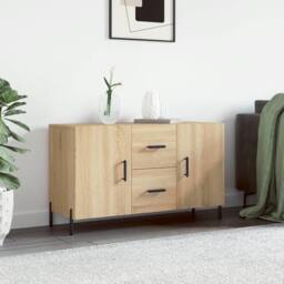 Berkfield Home Sideboard Sonoma Oak 100x36x60 cm Engineered Wood in Brown - Size: 100 x 36 x 60 cm - thumbnail 1