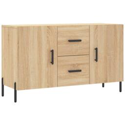 Berkfield Home Sideboard Sonoma Oak 100x36x60 cm Engineered Wood in Brown - Size: 100 x 36 x 60 cm - thumbnail 2