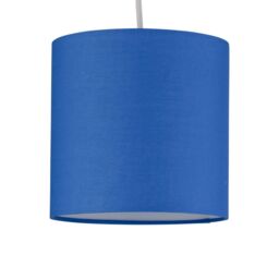 First Choice Lighting Royal Blue Textured Cotton 17cm Table Lamp Shade - thumbnail 2
