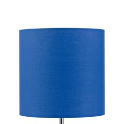 First Choice Lighting Royal Blue Textured Cotton 17cm Table Lamp Shade - thumbnail 3
