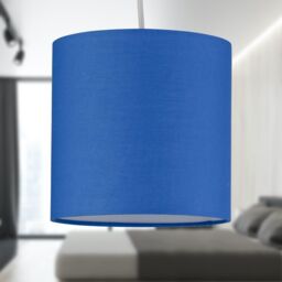 First Choice Lighting Royal Blue Textured Cotton 17cm Table Lamp Shade - thumbnail 7
