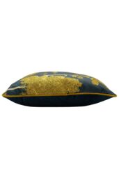 Paoletti Arboretum World Trees Embroidered Cushion in Blue - Size: 50 cm x 50 cm - thumbnail 3